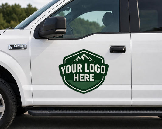 Custom Business Logo Car Magnet, Vehicle Advertising Sign, Professional Die Cut Magnetic Sticker