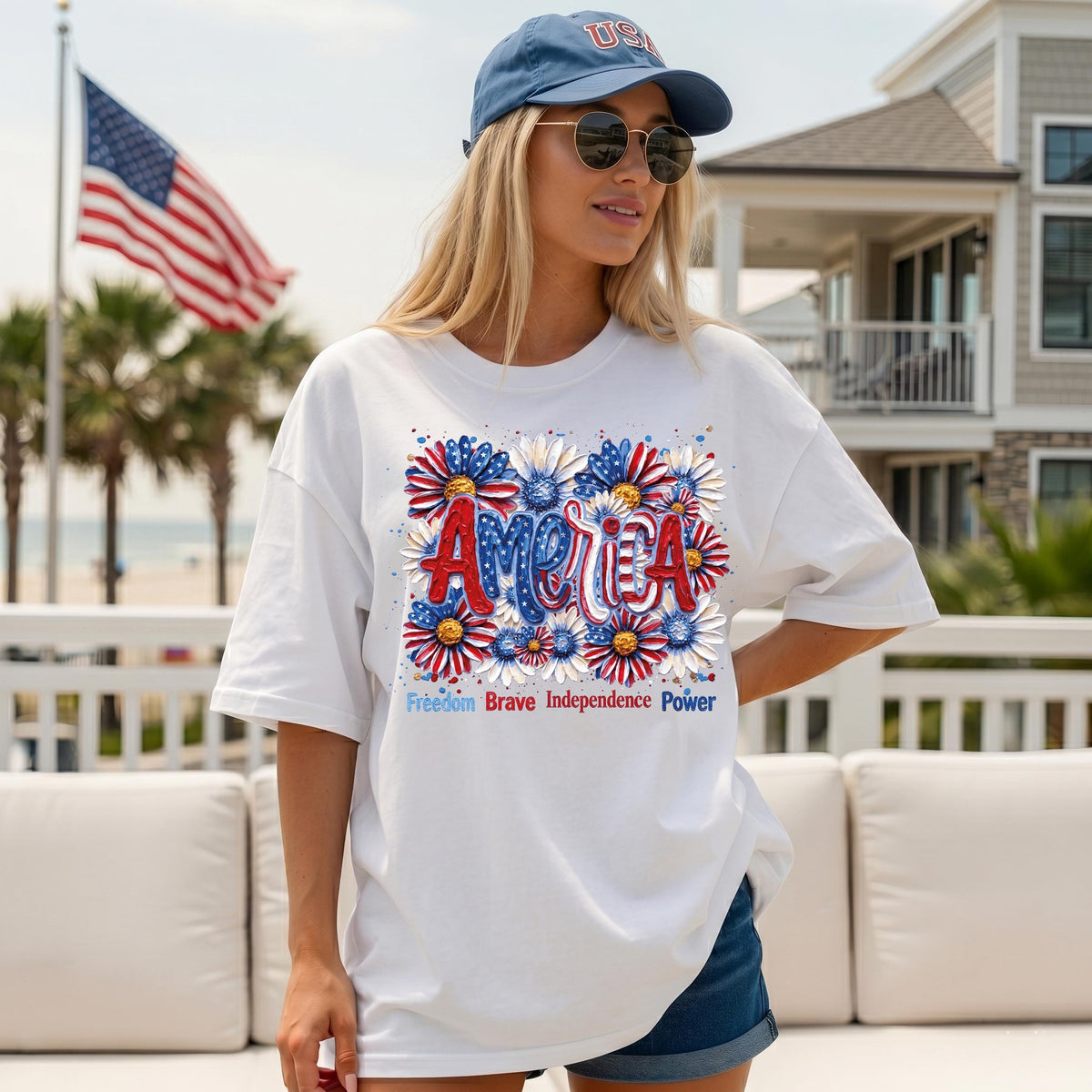 Comfort Colors® 4th of July T-shirt, Freedom America Shirt, Independence Day Tees, Patriotic Family Shirt