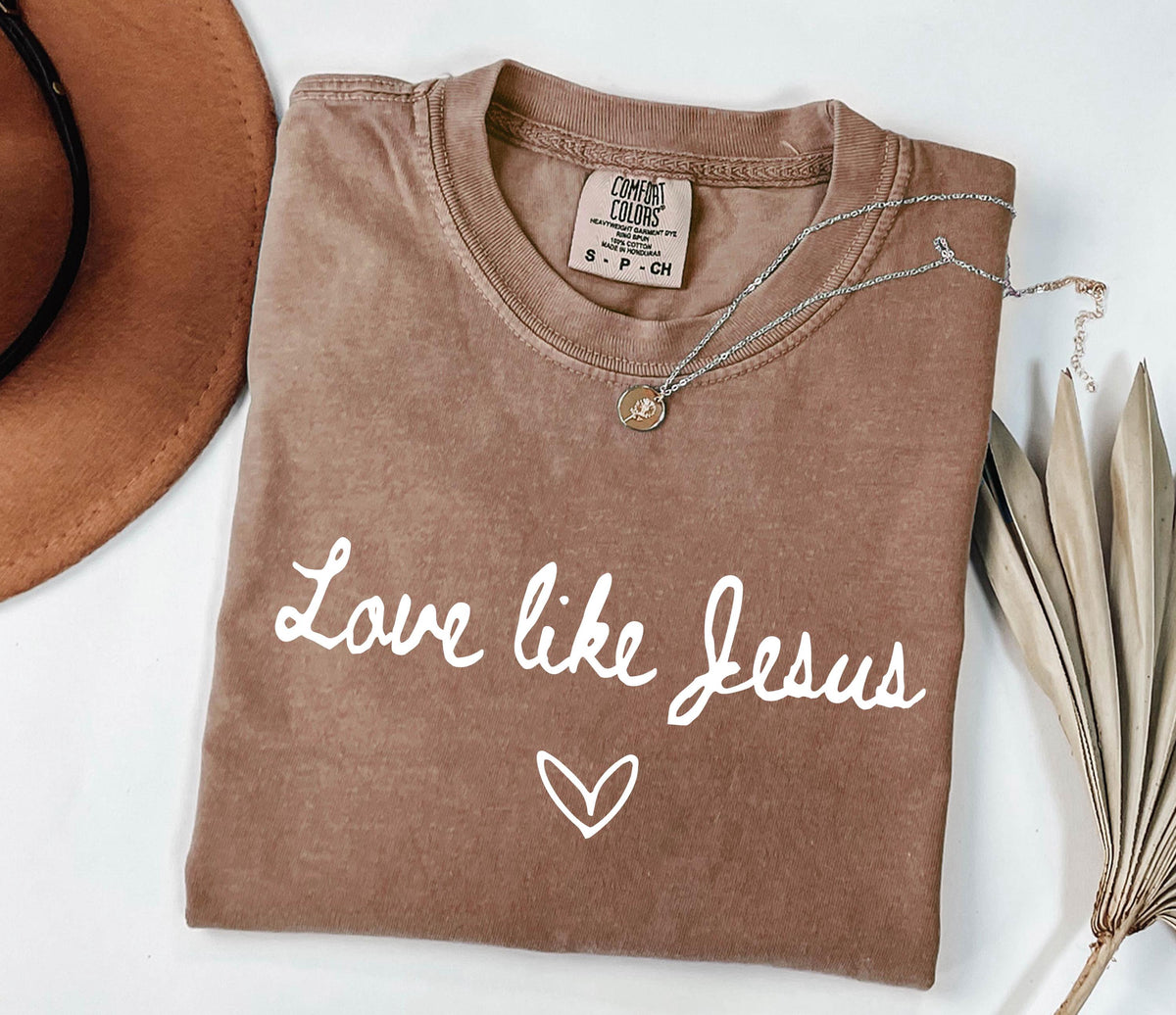 Love Like Jesus Shirt, Comfort Colors® Christian Woman Tee, Religious Mama Gift, Faith Tees
