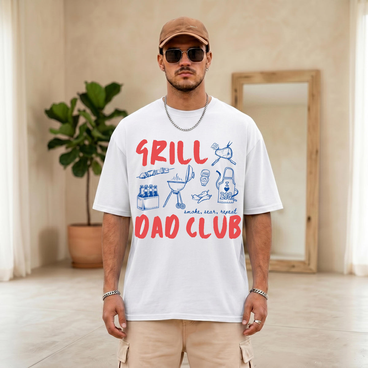 Comfort Colors® Dad Grill Shirt, Funny Daddy BBQ Tee, Dad Humor T-Shirt, Fathers Day Gifts