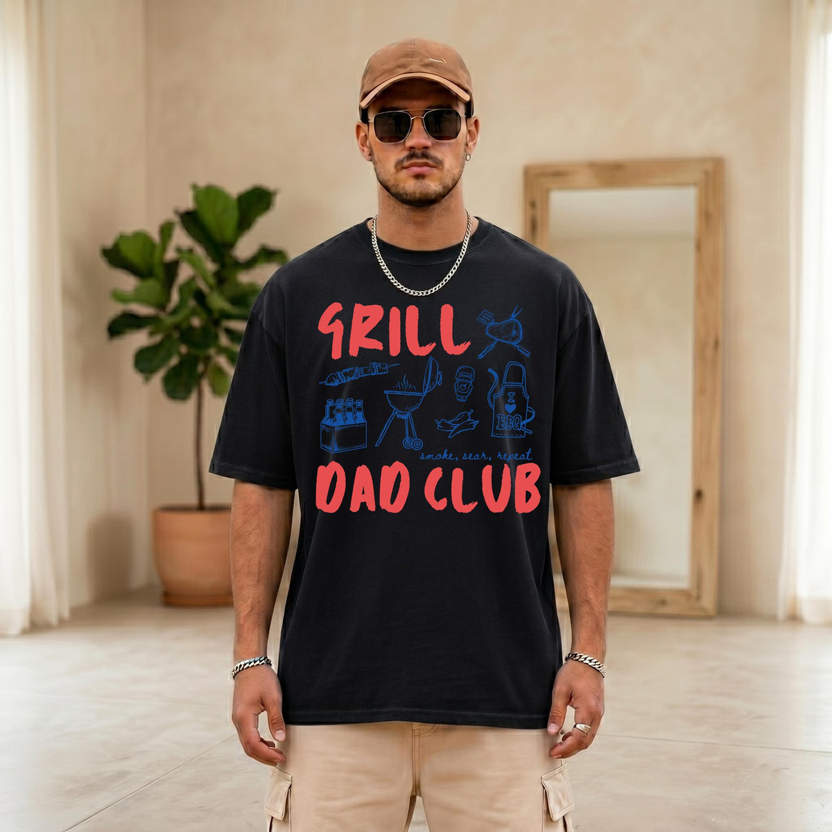 Comfort Colors® Dad Grill Shirt, Funny Daddy BBQ Tee, Dad Humor T-Shirt, Fathers Day Gifts