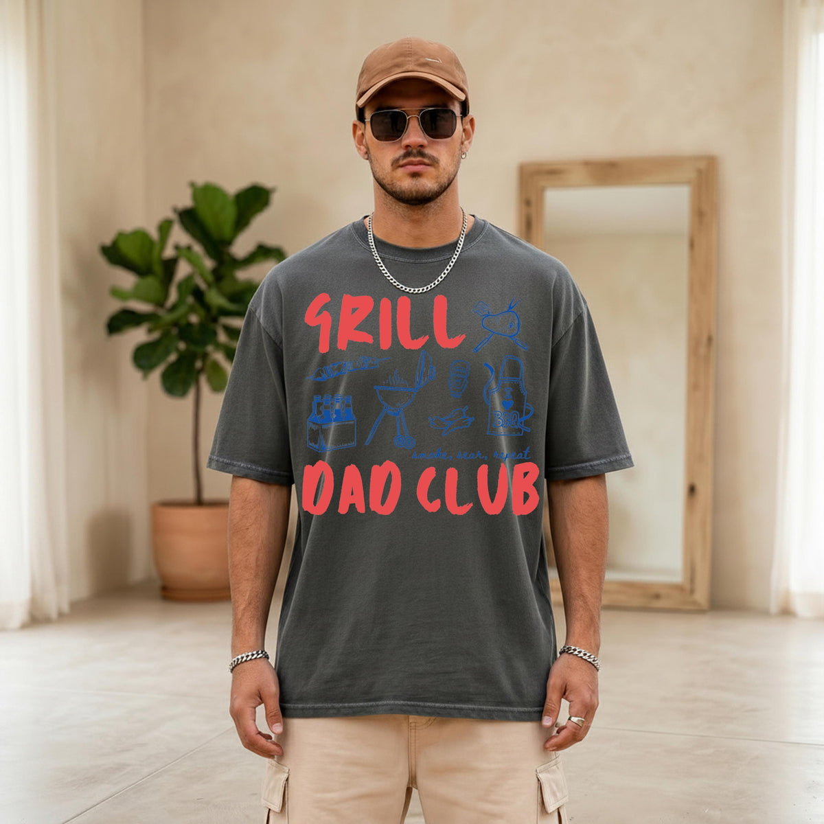 Comfort Colors® Dad Grill Shirt, Funny Daddy BBQ Tee, Dad Humor T-Shirt, Fathers Day Gifts