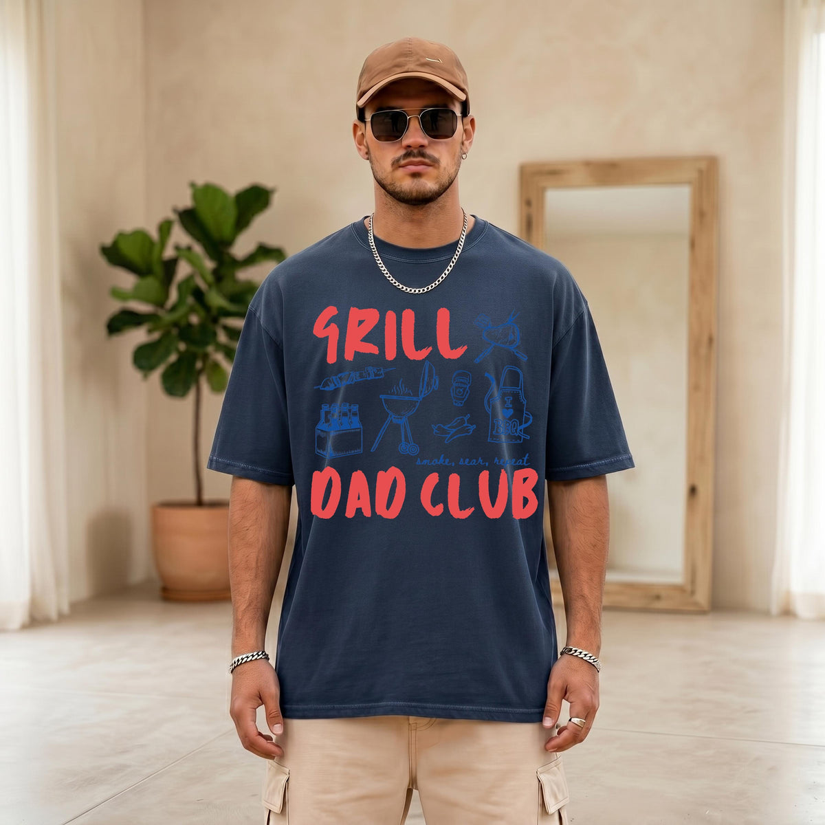 Comfort Colors® Dad Grill Shirt, Funny Daddy BBQ Tee, Dad Humor T-Shirt, Fathers Day Gifts