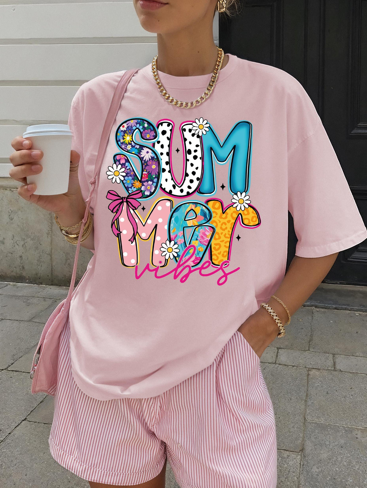 Comfort Colors® Summer Vibes Shirt, Beach T-Shirt, Sun and Sea T-Shirt, Summer Women Tee