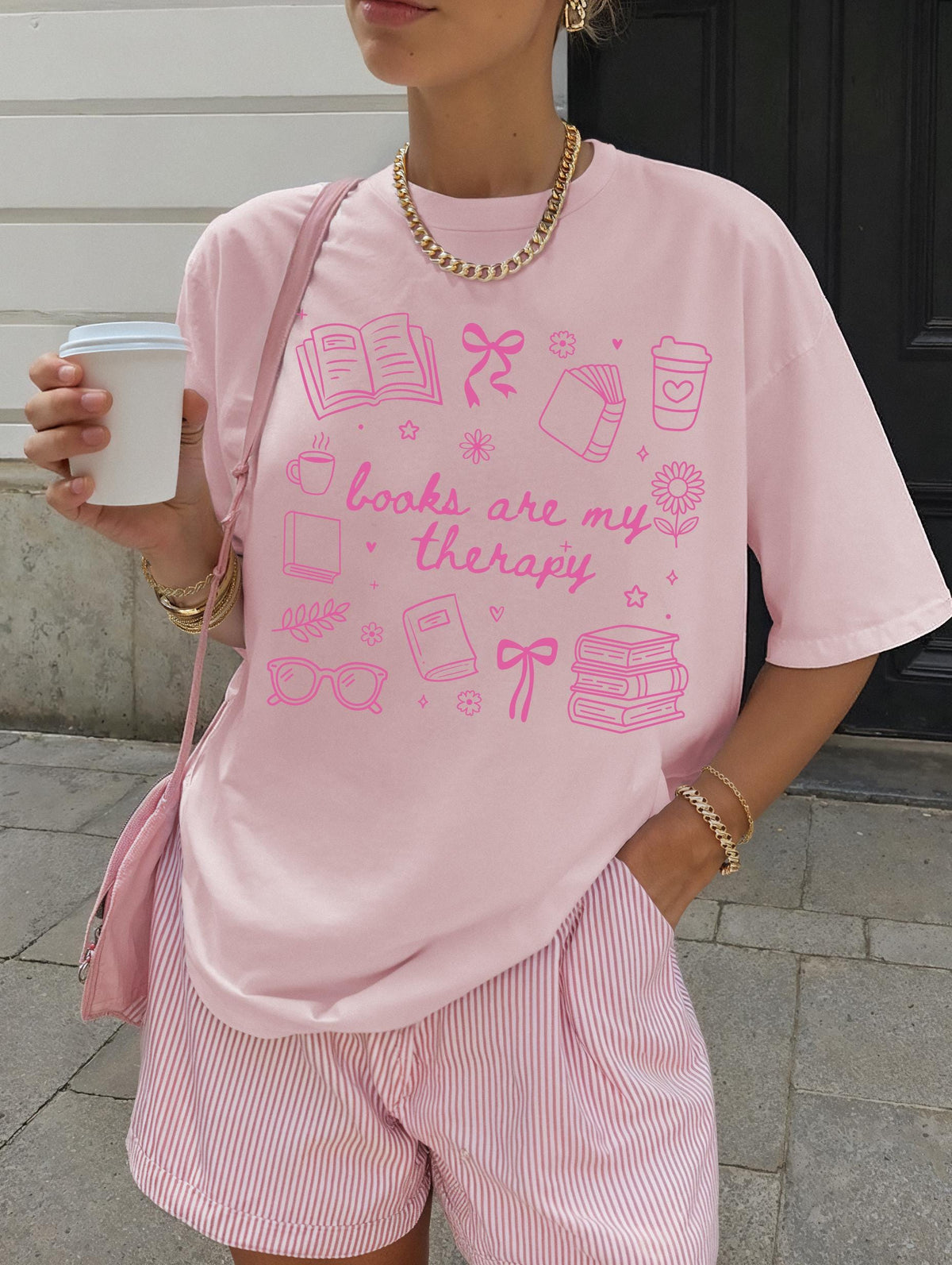 Comfort Colors® T-shirt, Books Are My Therapy Shirt, Reading Lover Crewneck, Bookish Girls Tees