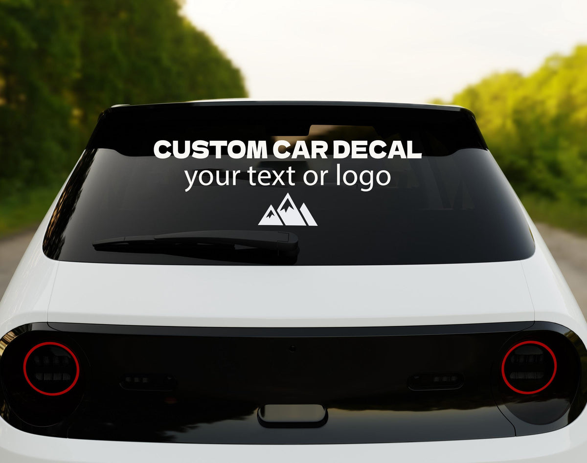 Custom Text and Logo Vinyl Car Decal