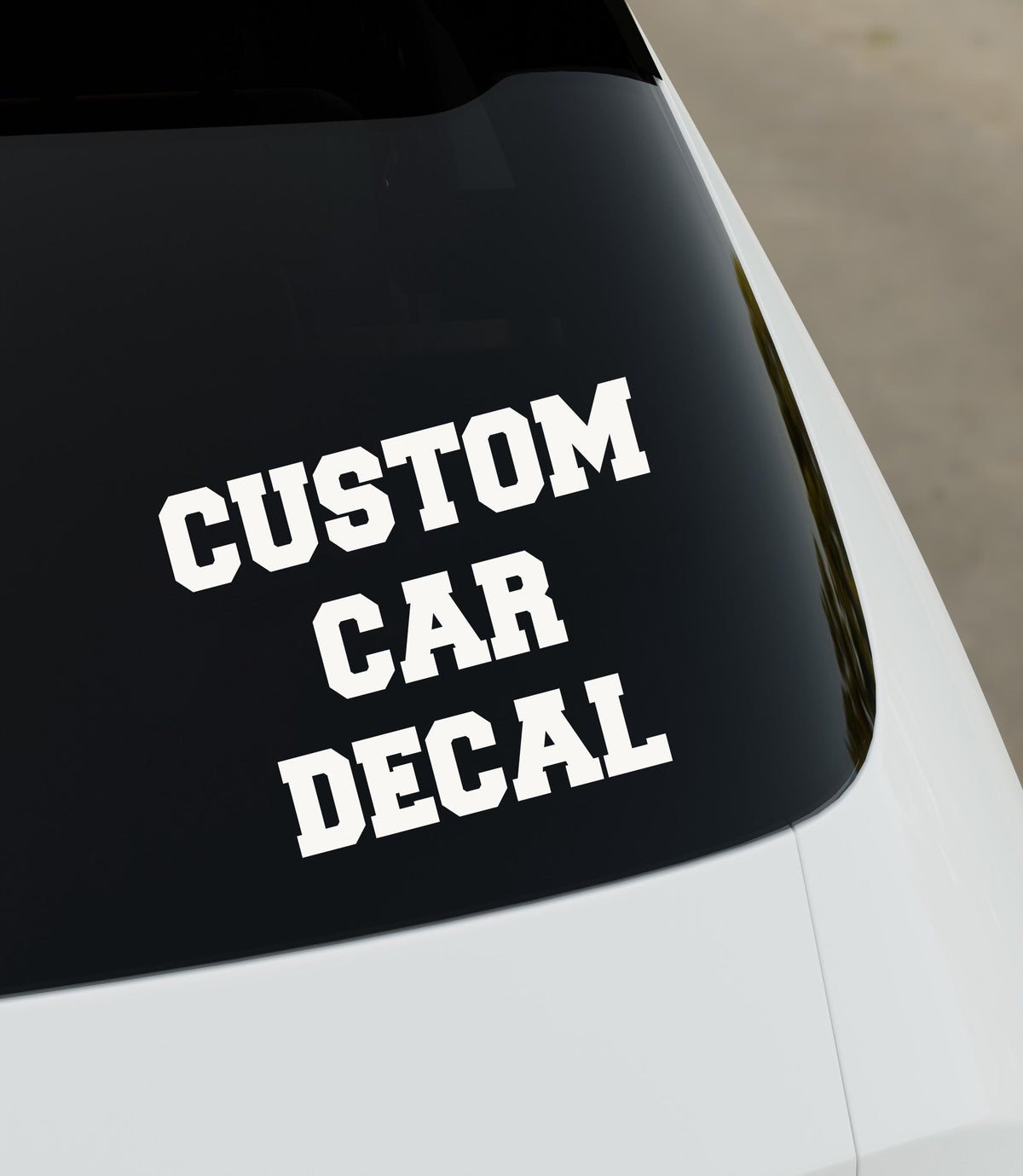 Custom Text and Logo Vinyl Car Decal