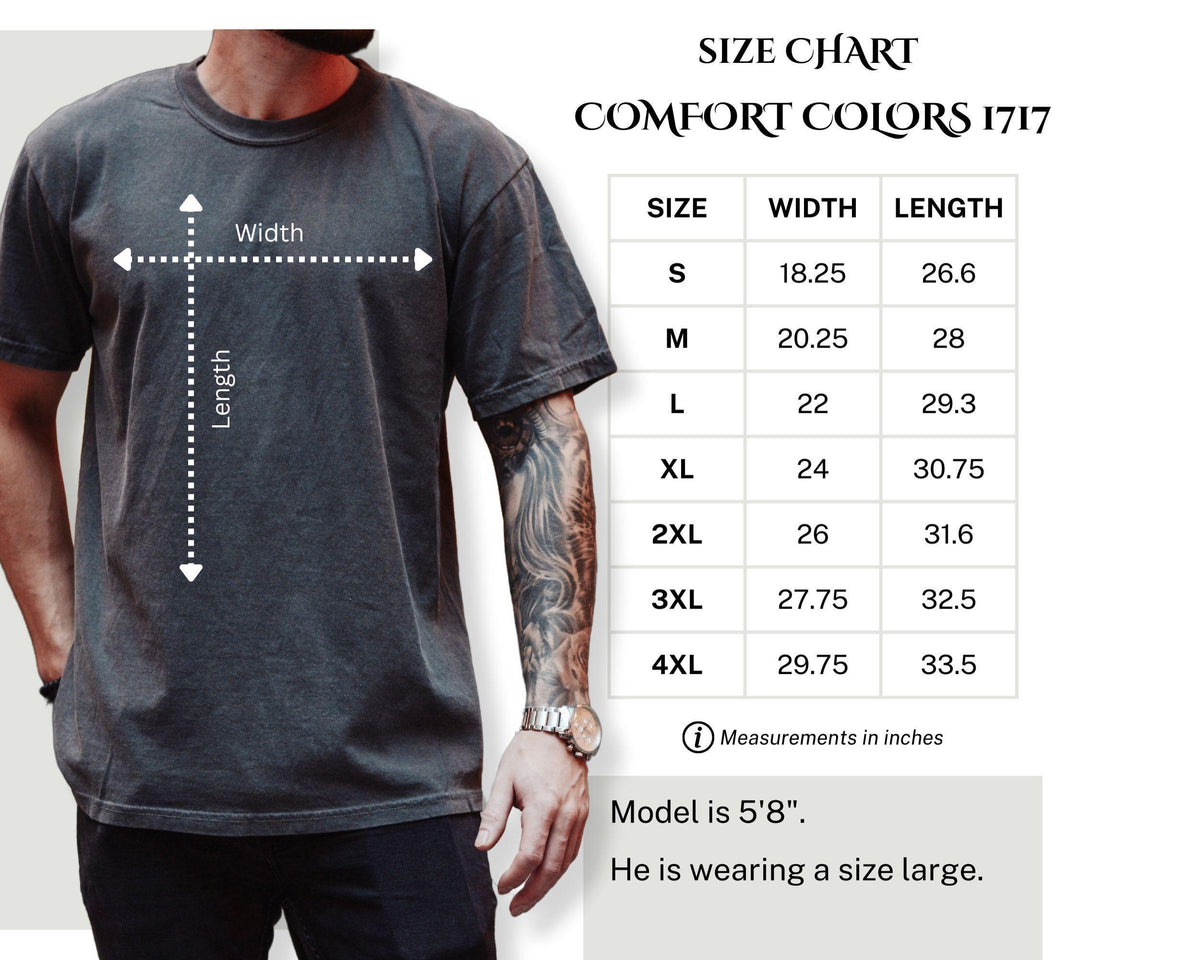Embroidered Custom Text Comfort Colors® Shirt, Embroidery Logo T-Shirt, Personalized Text Embroidery Tees