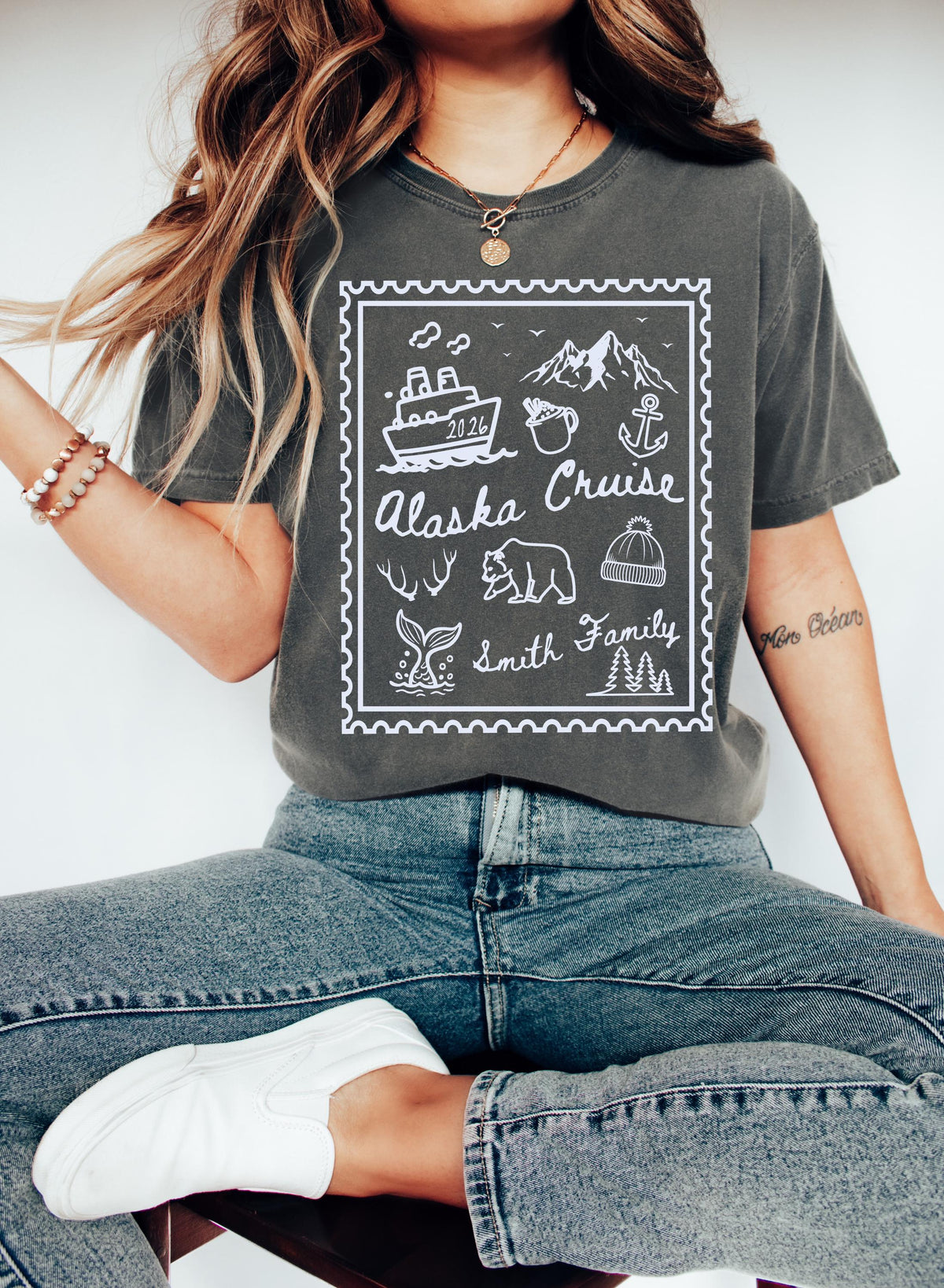 Comfort Colors® Family Alaska Trip Sweatshirt, Cruise Vacation Alaska Shirt, Alaska Group Tee