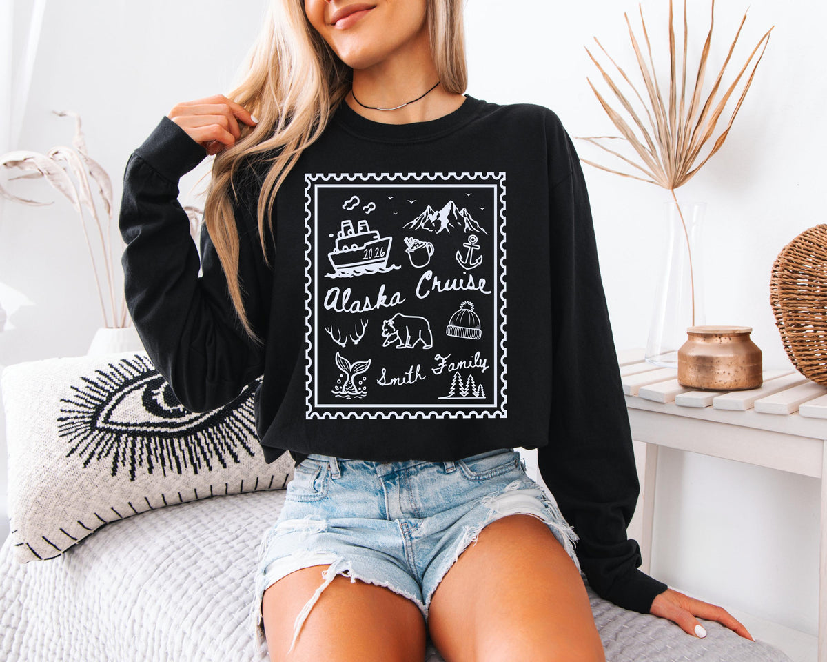 Comfort Colors® Family Alaska Trip Sweatshirt, Cruise Vacation Alaska Shirt, Alaska Group Tee