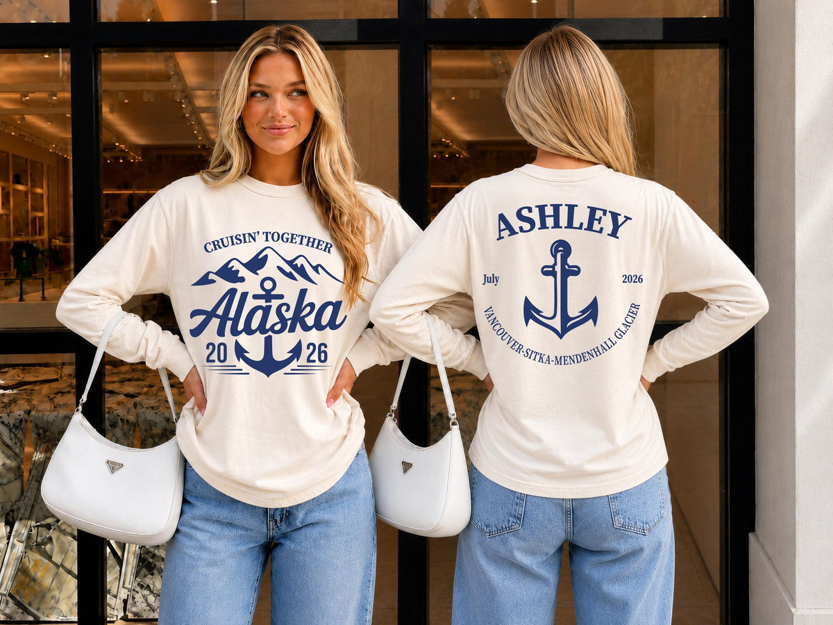 Comfort Colors® Custom Alaska Trip Sweatshirt, Cruising Together Alaska Shirt, Alaska Matching Tee