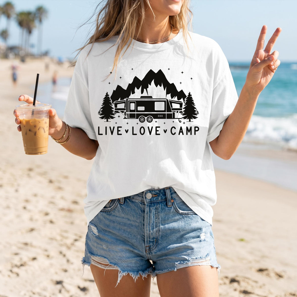 Comfort Colors® Camping Shirt, Camp Vibes Tees, Outdoor Adventure T-shirt, Summer Camp Shirts
