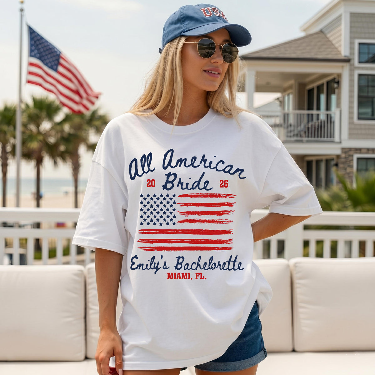 Comfort Colors® American Bride Shirt, 4th of July Bachelorette Tees, USA Bridal Party Tees, Bride Friends T-Shirt