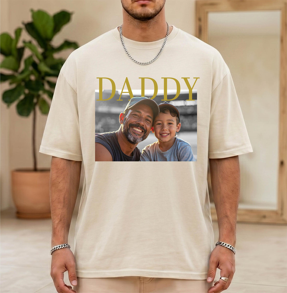 Daddy Shirt With Photo, Comfort Colors® Fathers Day Gift, Personalized Dada Birthday T-shirt, New Papa Tee, Dad and Me Shirts