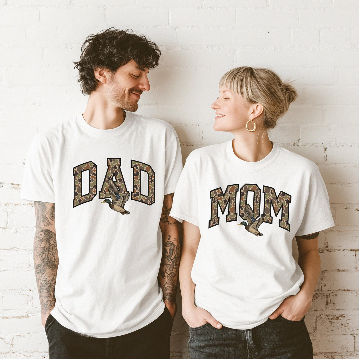 Comfort Colors® Dad and Son Camouflage Shirt, Fathers Day Gift, Hunting Family Matching Tees, Duck Daddy Mom Tee