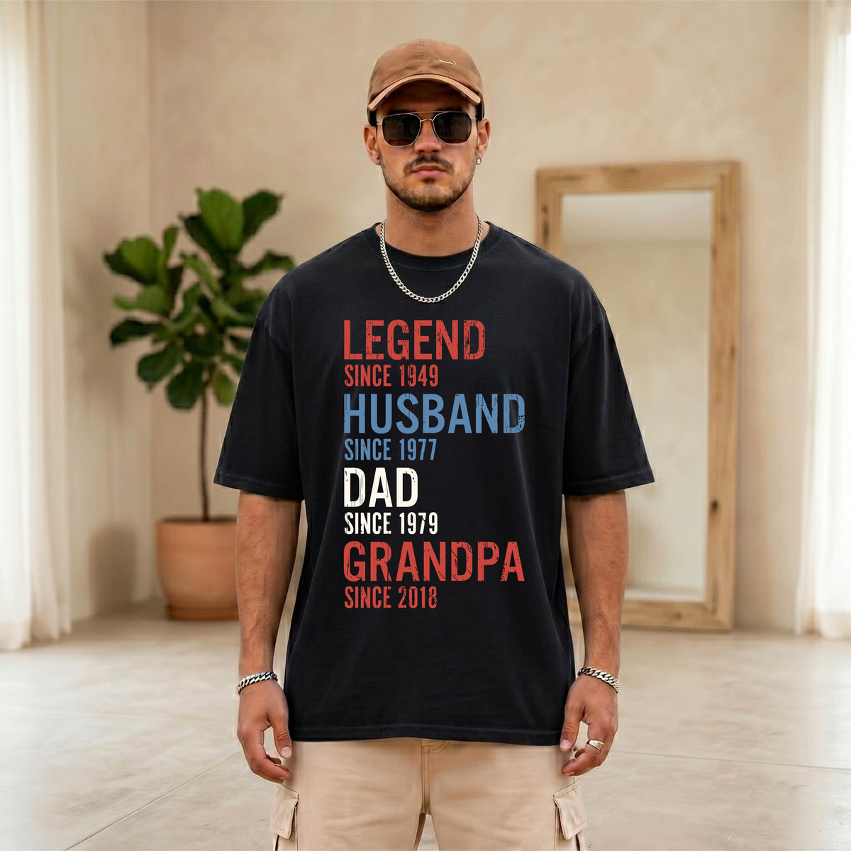 Comfort Colors® Custom Grandpa Shirt, Legend Husband Dad Grandpa Tee, Fathers Day Gift, Papa Birthday T-shirt, New Grandfather Tees