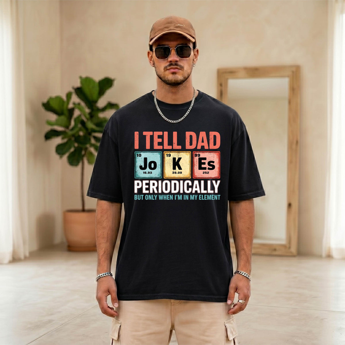Comfort Colors® Funny Chemistry Dad Shirt, Fathers Day Gift, Science Daddy Tee, Periodic Table Dada T-shirt, Gift For Husband