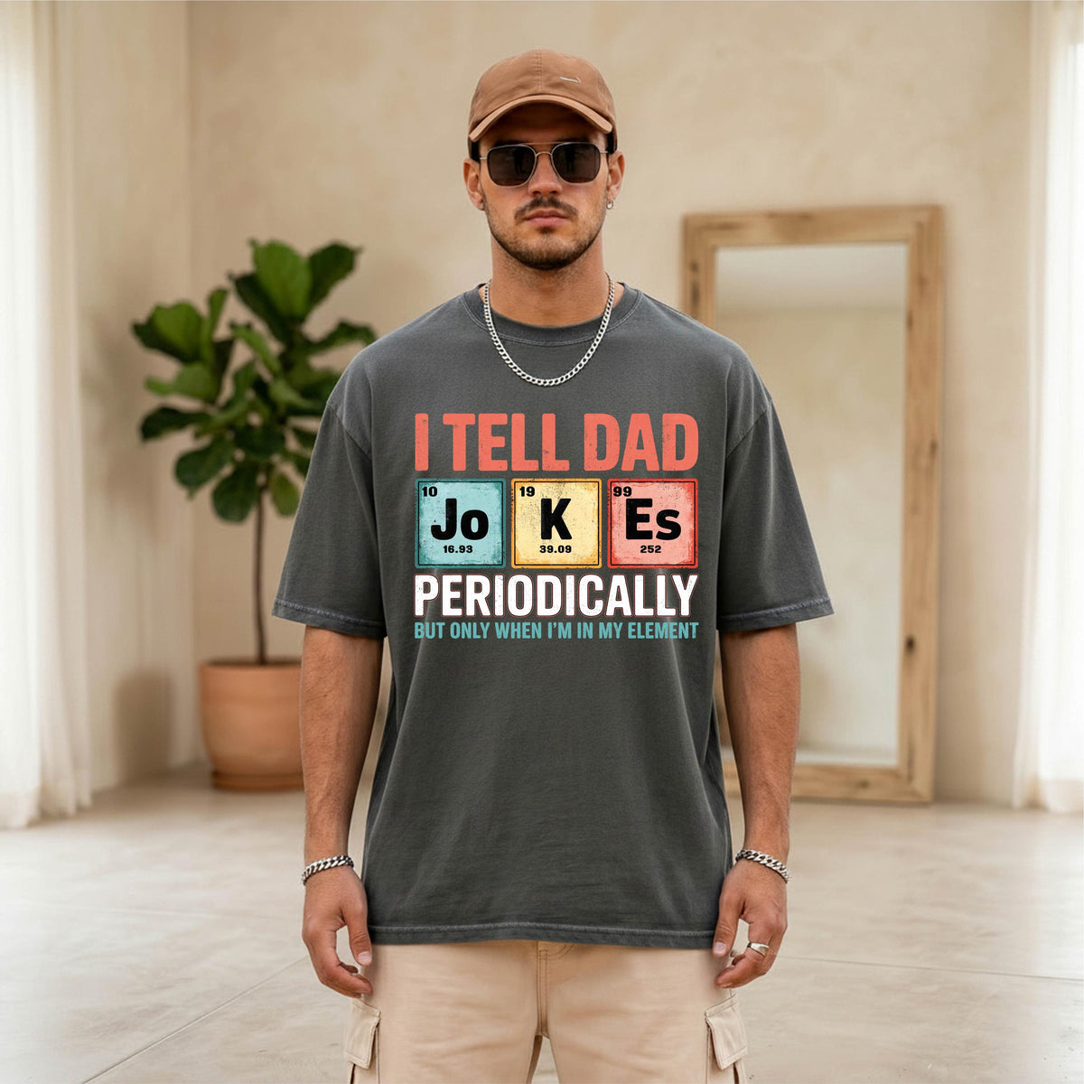 Comfort Colors® Funny Chemistry Dad Shirt, Fathers Day Gift, Science Daddy Tee, Periodic Table Dada T-shirt, Gift For Husband