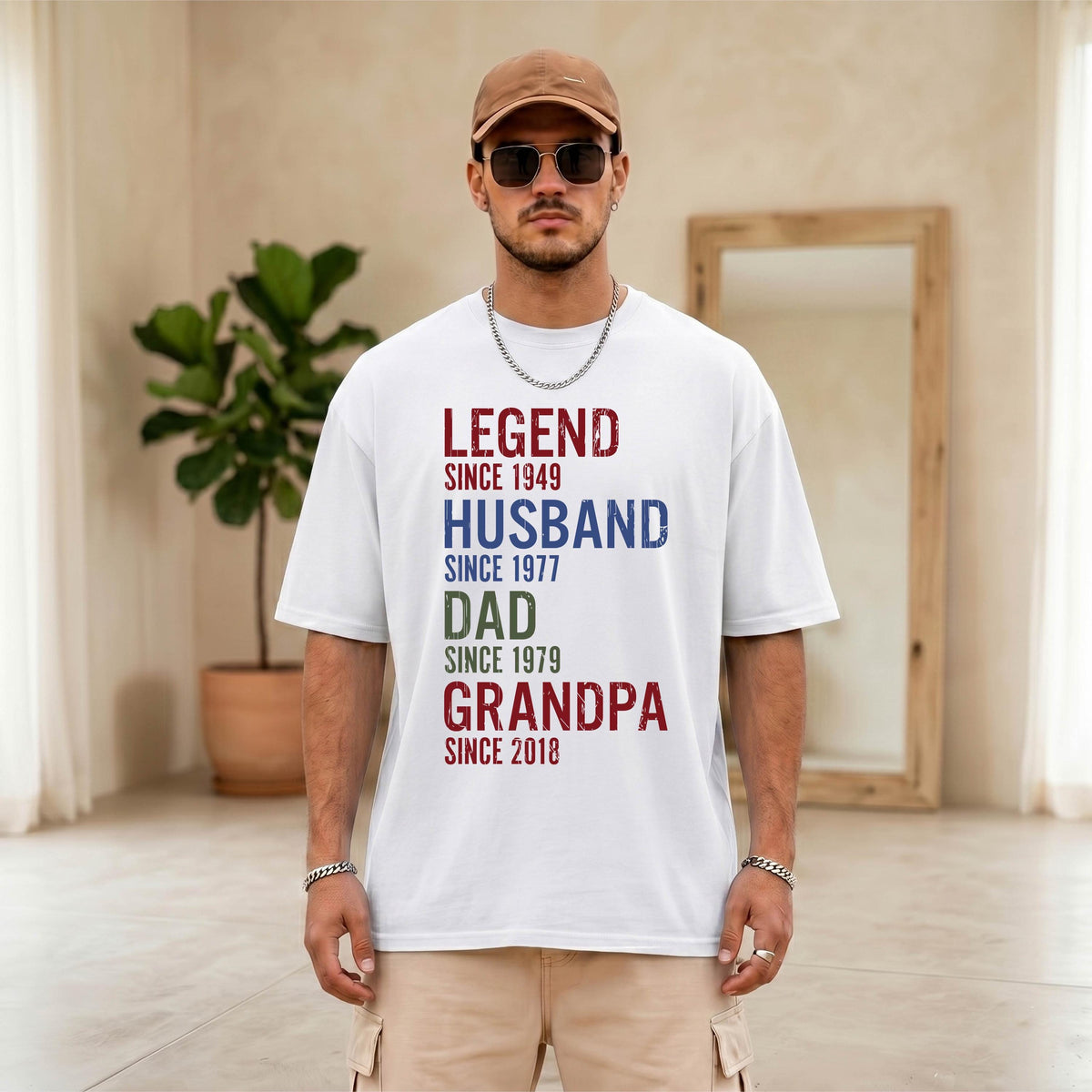Comfort Colors® Custom Grandpa Shirt, Legend Husband Dad Grandpa Tee, Fathers Day Gift, Papa Birthday T-shirt, New Grandfather Tees