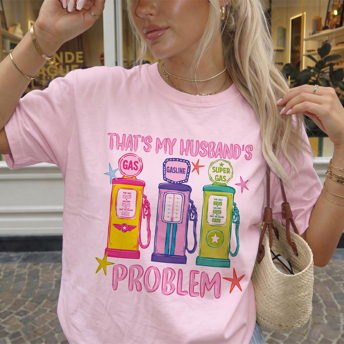 That's My Husband's Problem Comfort Colors Shirt, Funny Wife Gift, Anniversary Tee