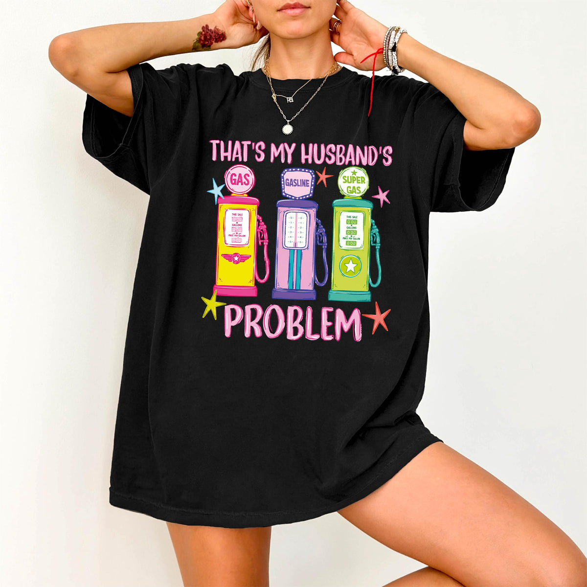 That's My Husband's Problem Comfort Colors Shirt, Funny Wife Gift, Anniversary Tee