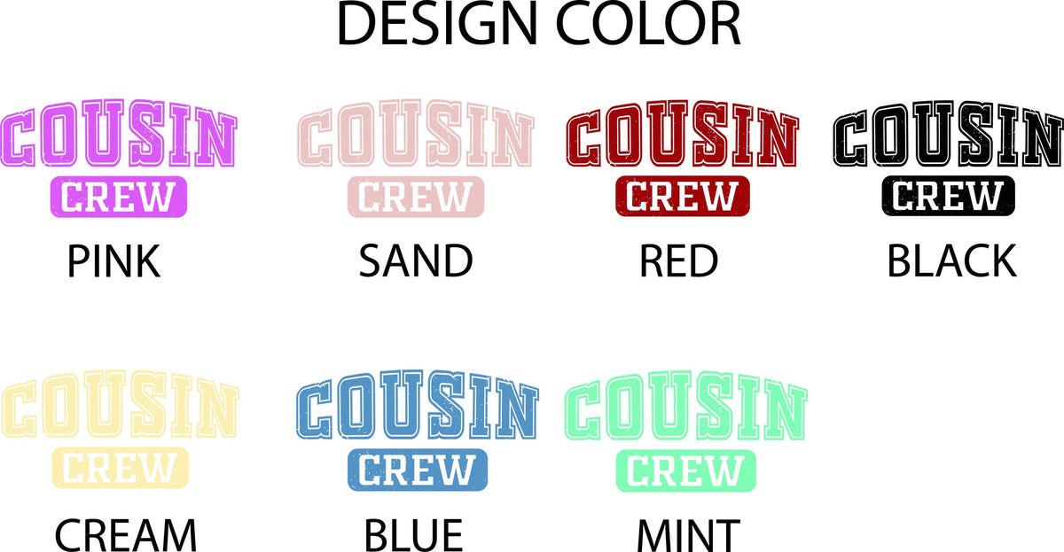 Comfort Colors® Cousin Crew Matching Shirts, Summer Cousins Reunion Tees, Custom Cousin Gift, Cousins Vacation Tshirts