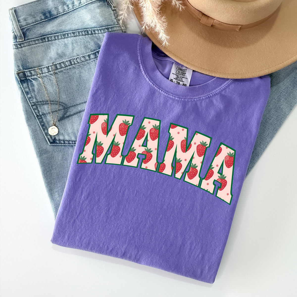 Comfort Colors® Strawberry Family Shirt, Berry Matching T-Shirt, Summer Birthday Tees