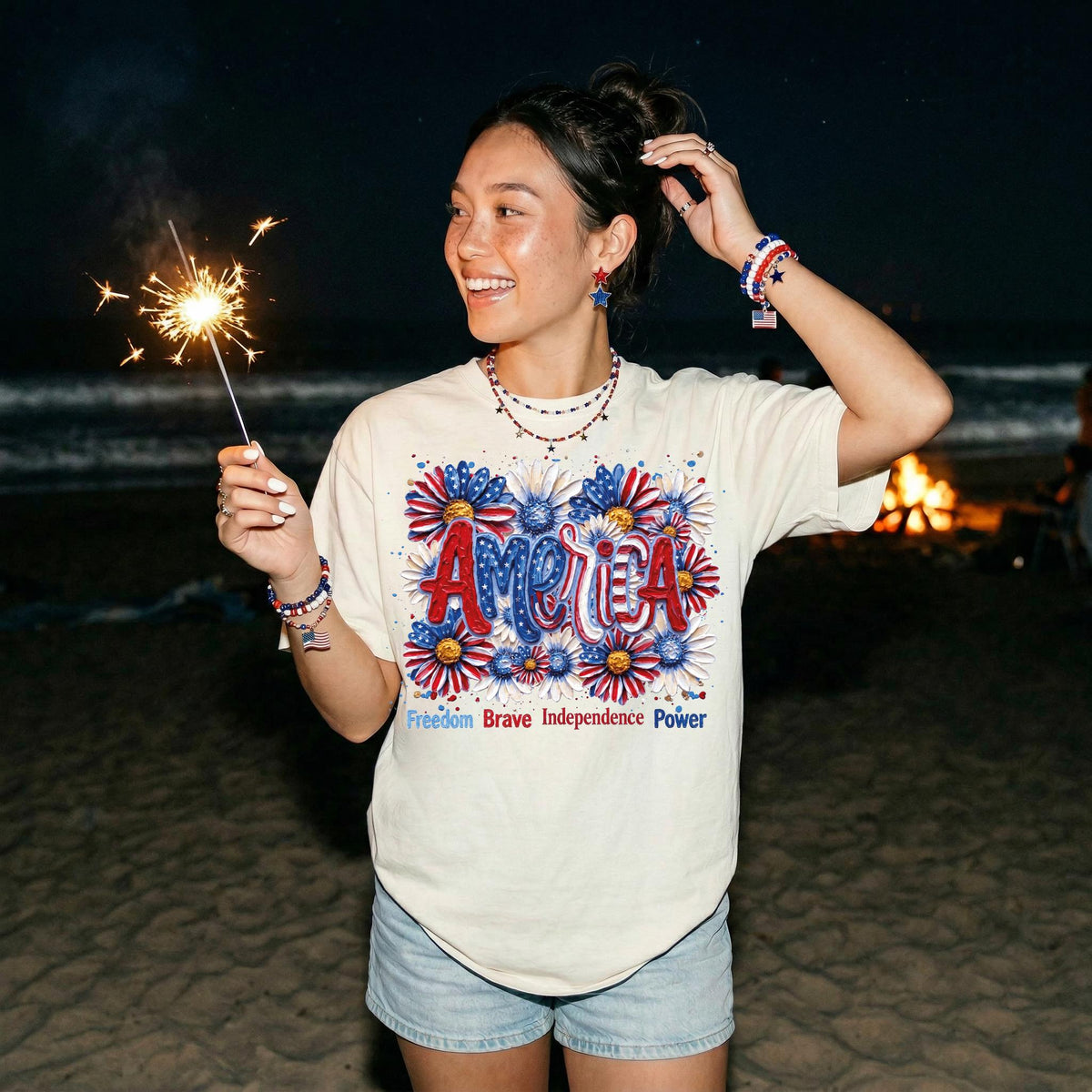 Comfort Colors® 4th of July T-shirt, Freedom America Shirt, Independence Day Tees, Patriotic Family Shirt