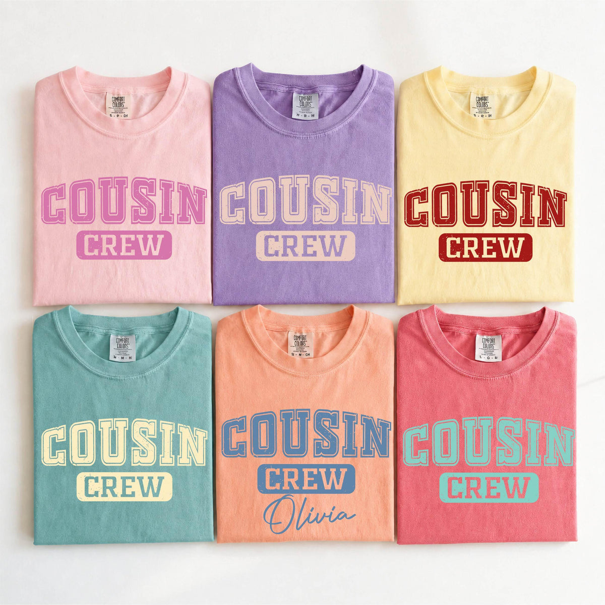 Comfort Colors® Cousin Crew Matching Shirts, Summer Cousins Reunion Tees, Custom Cousin Gift, Cousins Vacation Tshirts