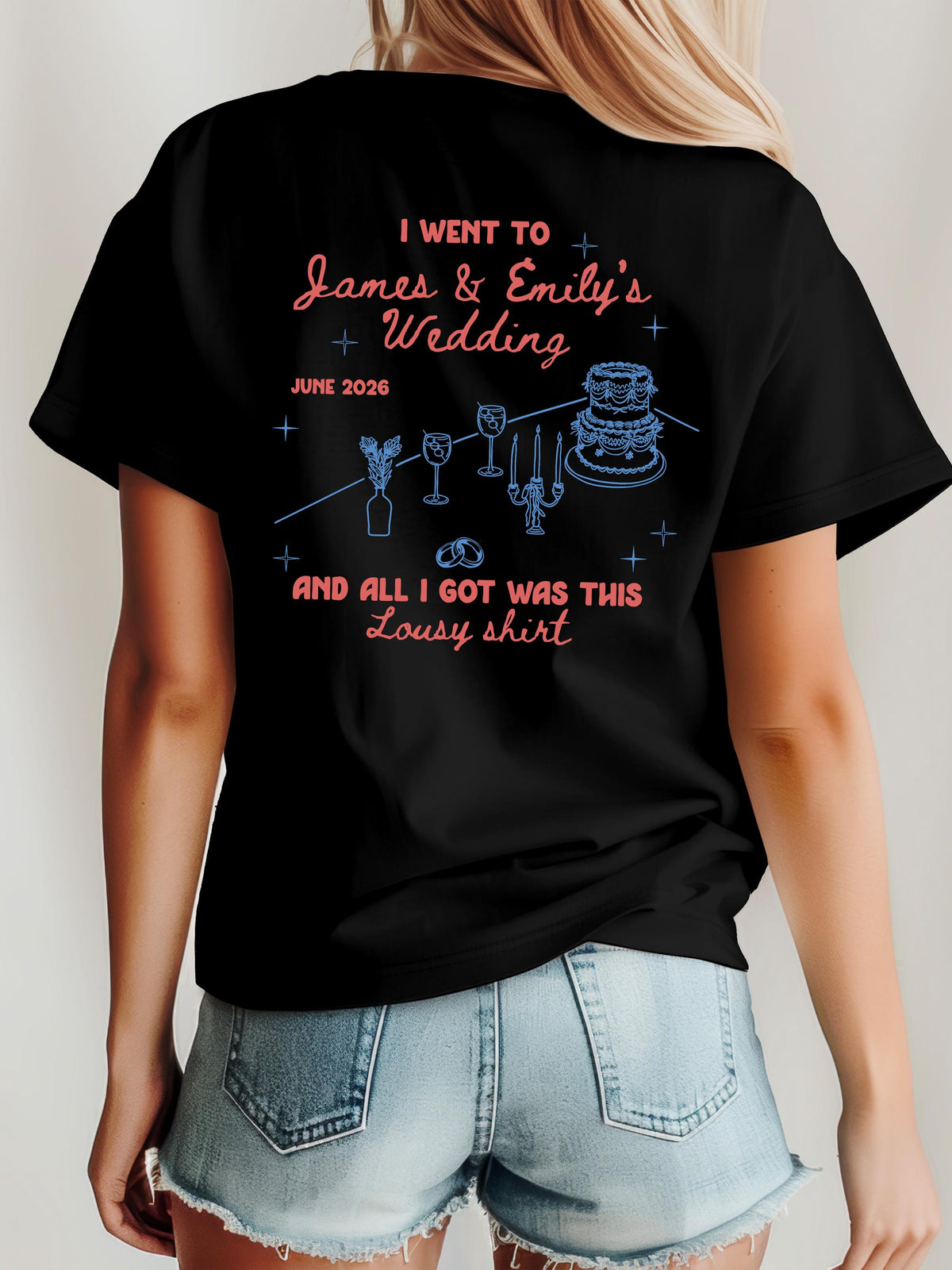 Comfort Colors® Personalized Wedding T-Shirt, Funny Bachelorette Party Tee, Newly Wed Gift