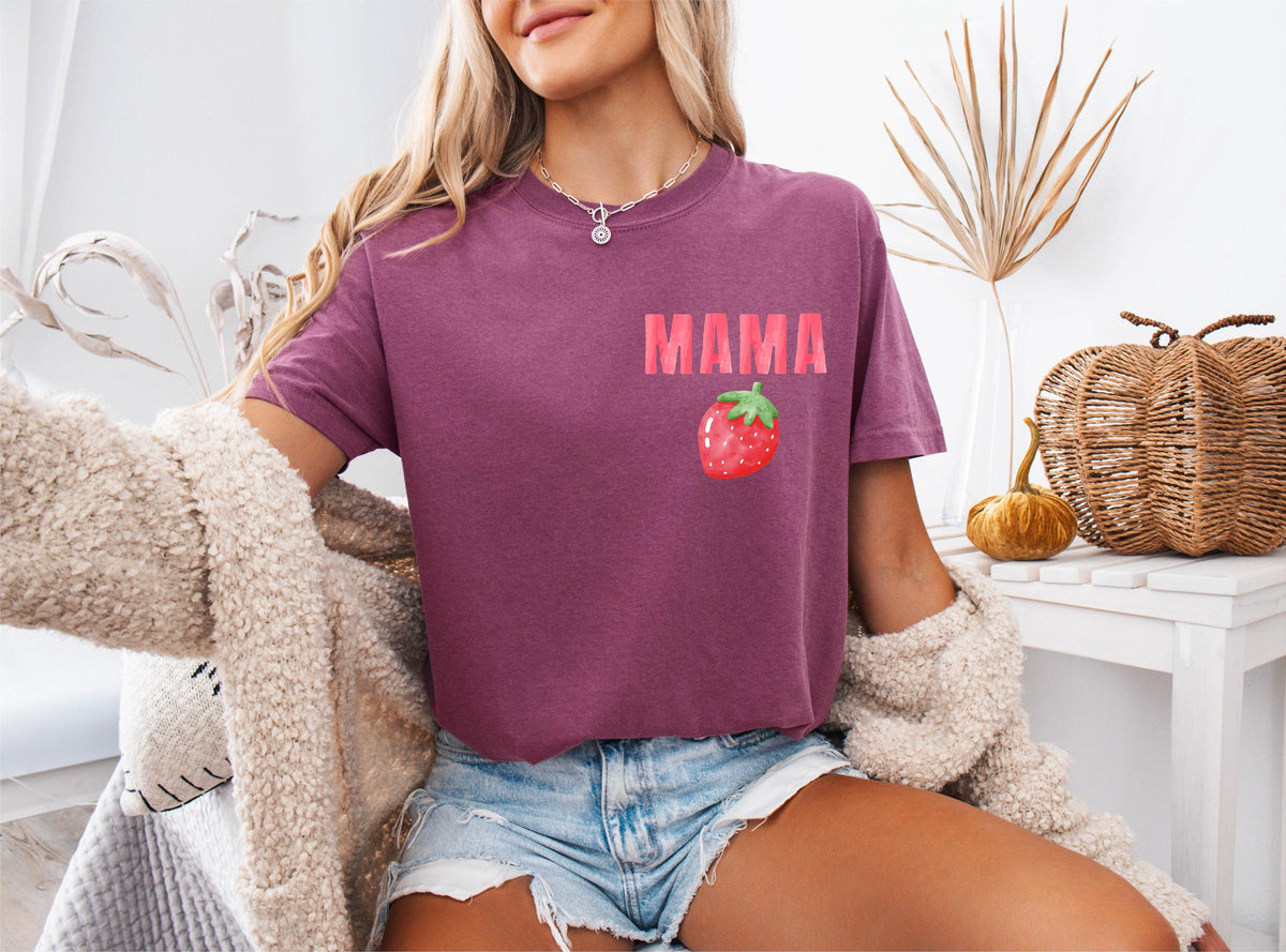 Comfort Colors® Strawberry Birthday Family Shirt, Berry First Birthday Matching Tee, Strawberry Mama Dada Tees
