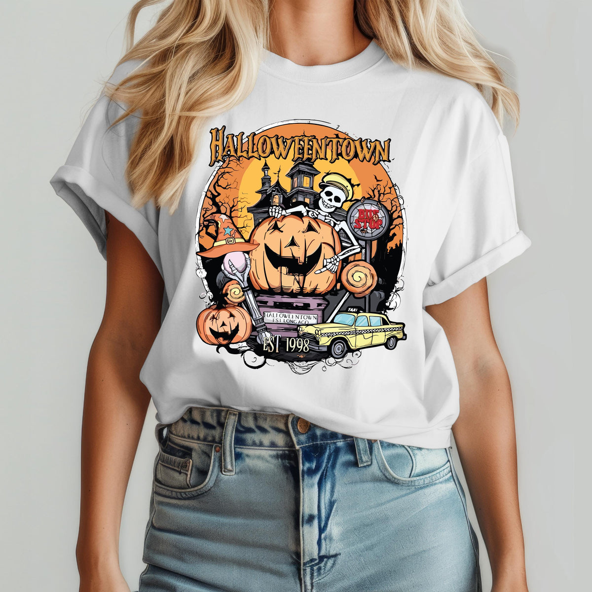 Comfort Colors® Halloweentown T-Shirt, Spooky Season Shirt, Halloween Gift Tee
