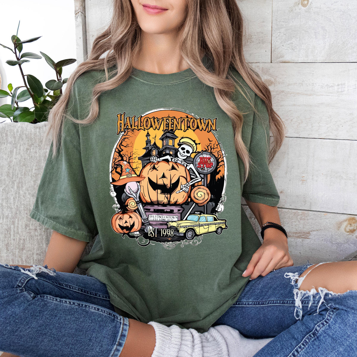 Comfort Colors® Halloweentown T-Shirt, Spooky Season Shirt, Halloween Gift Tee