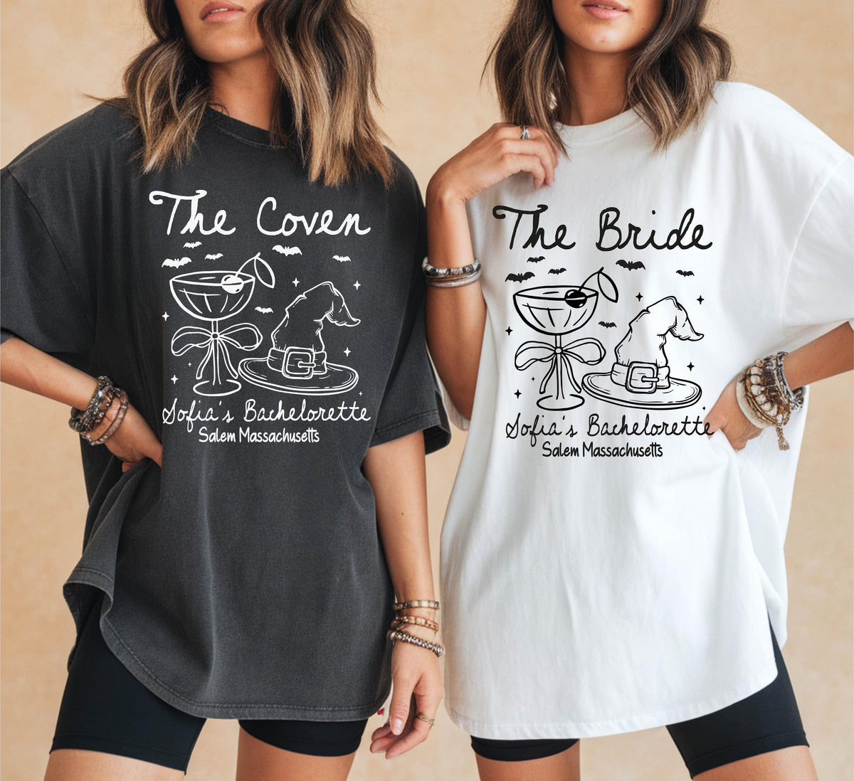 Witchy Bachelorette Shirt, Comfort Colors® Bride Coven Halloween Tee, Spooky Bridal Party T-shirts