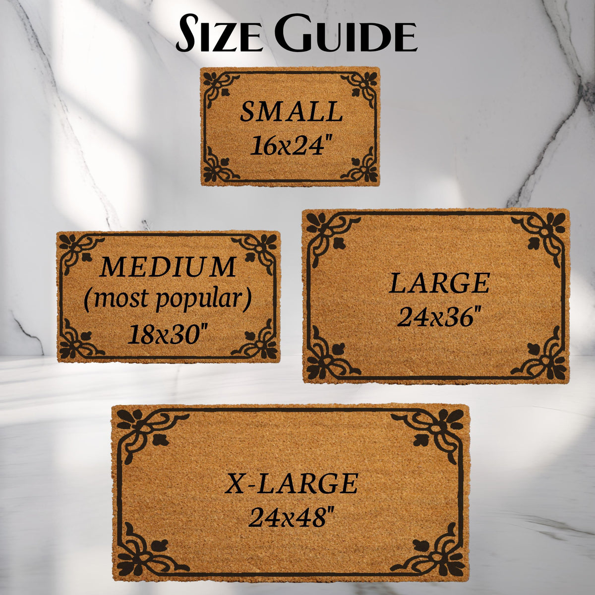 Personalized GPS Coordinates Doormat, Minimalist Latitude Longitude Welcome Mat