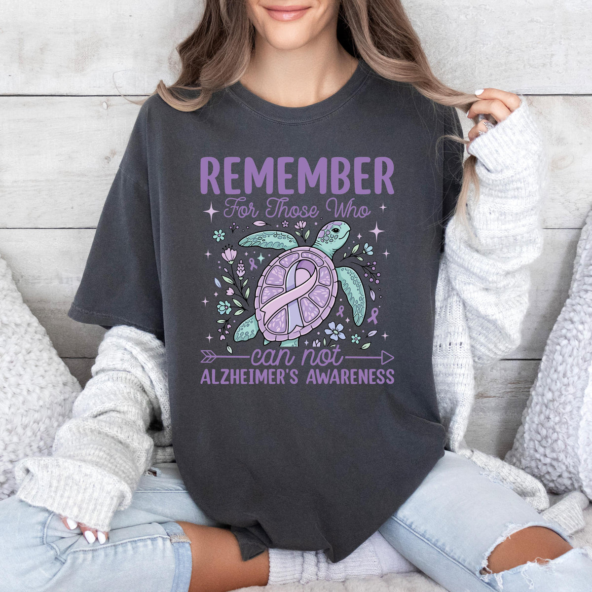 Comfort Colors® Alzheimer Awareness Shirt, Dementia Fighter Tee, Alzheimer Family Support