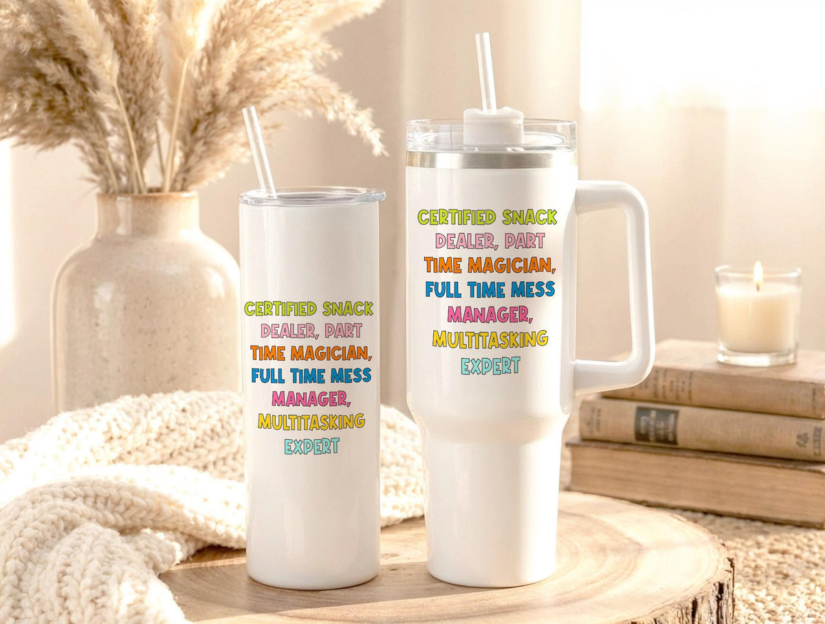 Custom Preschool Teacher Tumbler, Tiny Human Tamer Drinkware, Personalized Teacher Gift