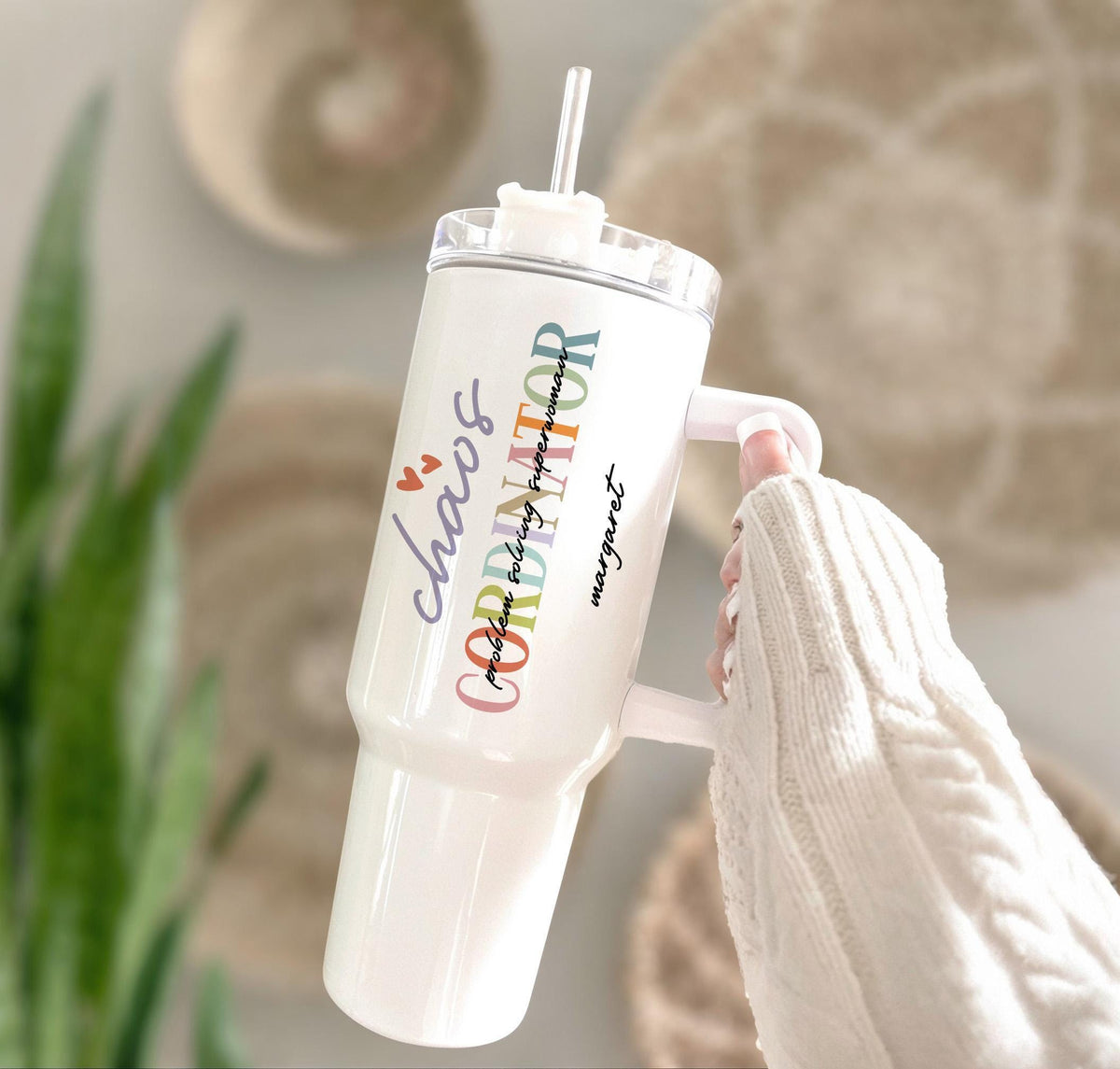 Personalized Chaos Coordinator Tumbler, Custom Teacher Gift, Funny Boss Appreciation Cup