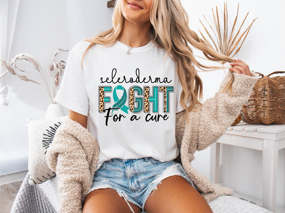 Comfort Colors® Scleroderma Awareness Shirt, Fight For A Cure Tee, Scleroderma Warrior Gift, Scleroderma Fighter T-shirts