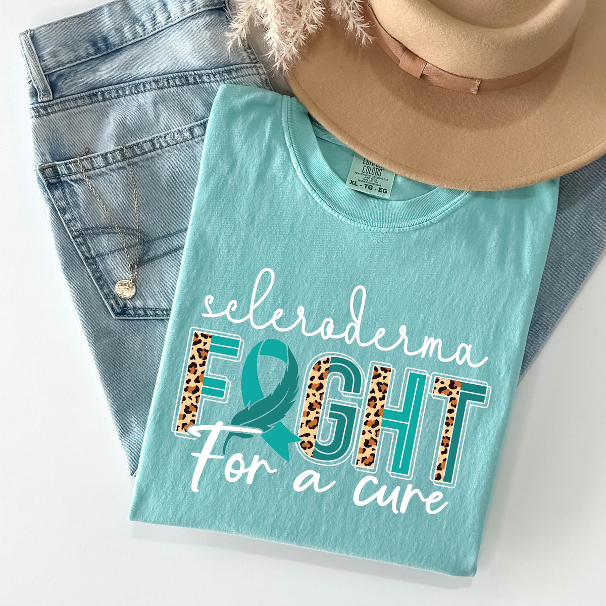 Comfort Colors® Scleroderma Awareness Shirt, Fight For A Cure Tee, Scleroderma Warrior Gift, Scleroderma Fighter T-shirts