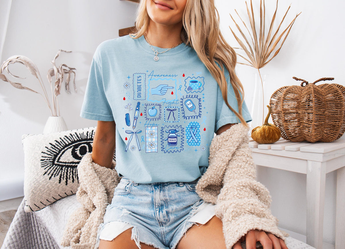 Comfort Colors® Diabetes Awareness Shirt, Diabetic Squad Tee, Insulin Support Tees, Diabetic Warrior T-Shirt