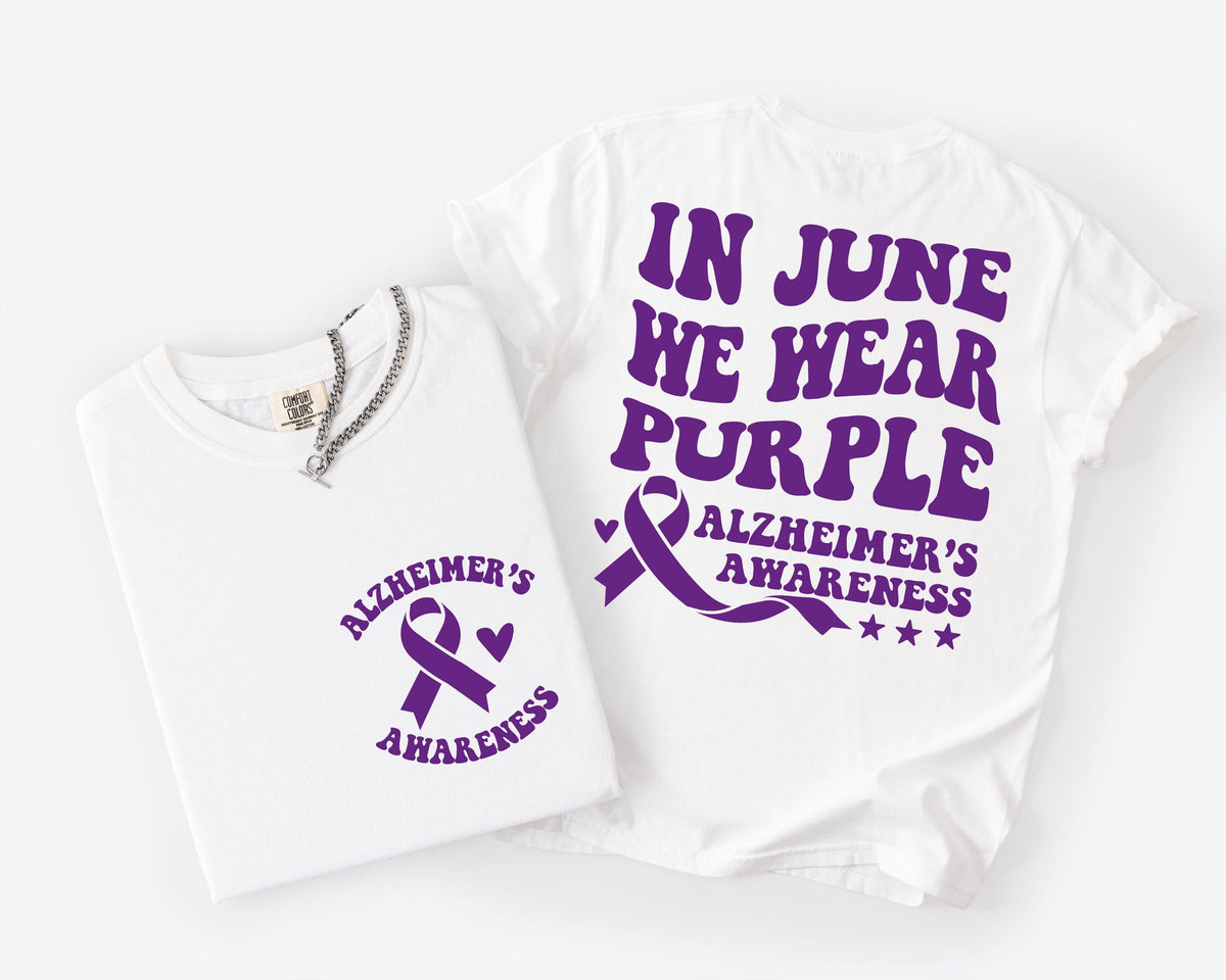 Alzheimer’s Awareness Purple Ribbon Shirt