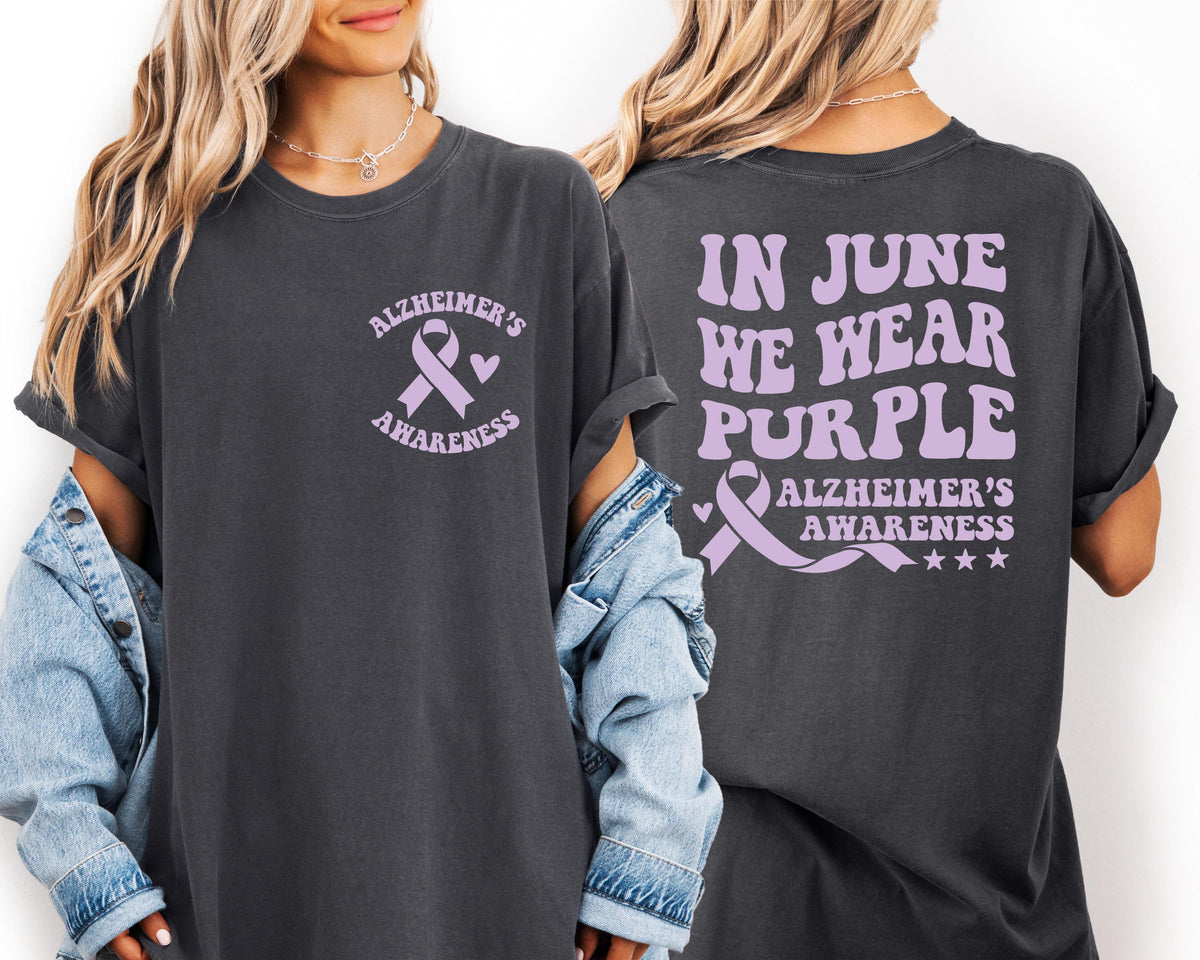 Alzheimer’s Awareness Purple Ribbon Shirt