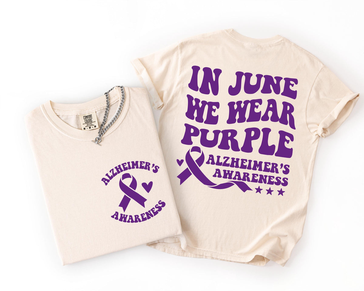 Alzheimer’s Awareness Purple Ribbon Shirt
