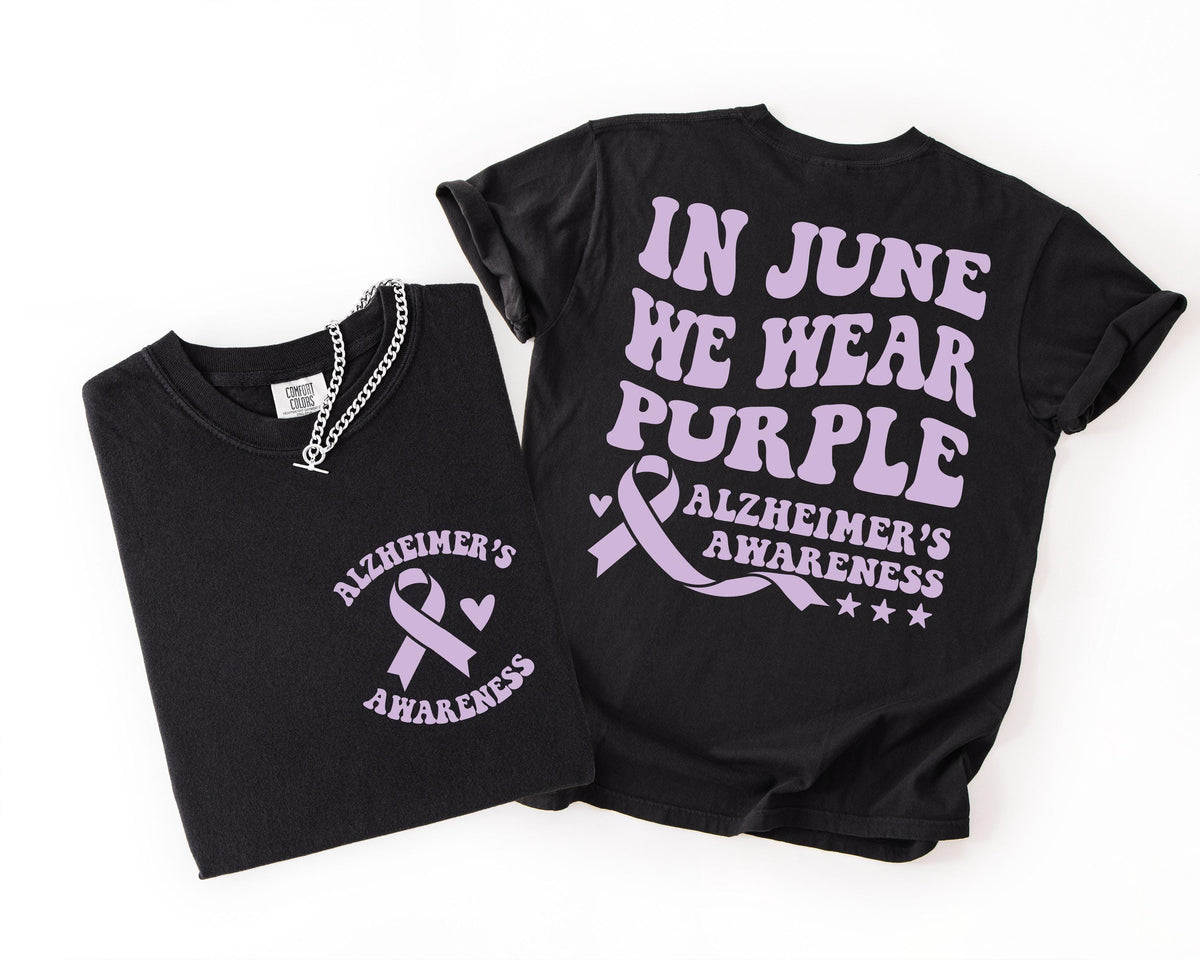 Alzheimer’s Awareness Purple Ribbon Shirt