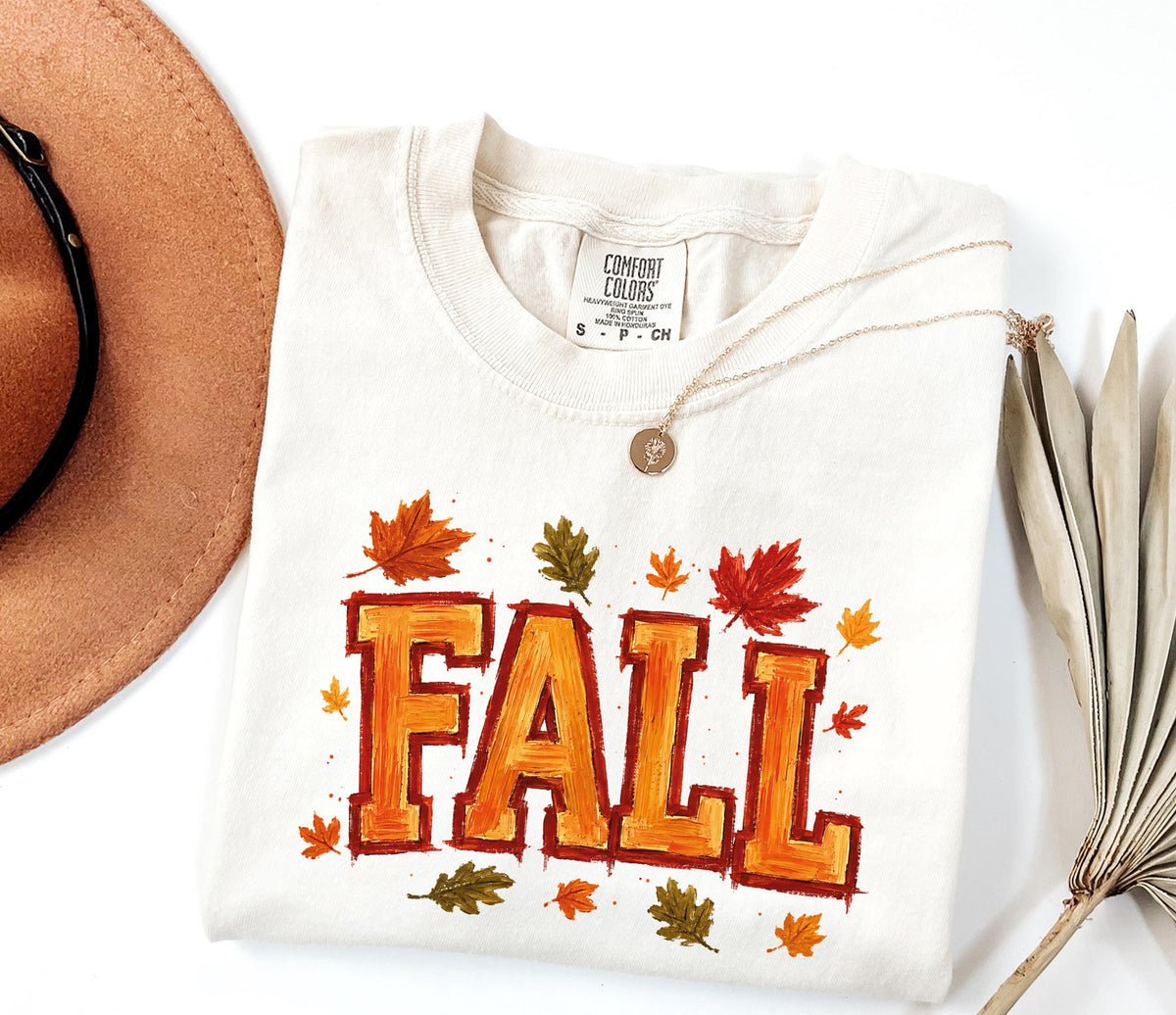 Fall Leaves Collegiate Graphic Shirt