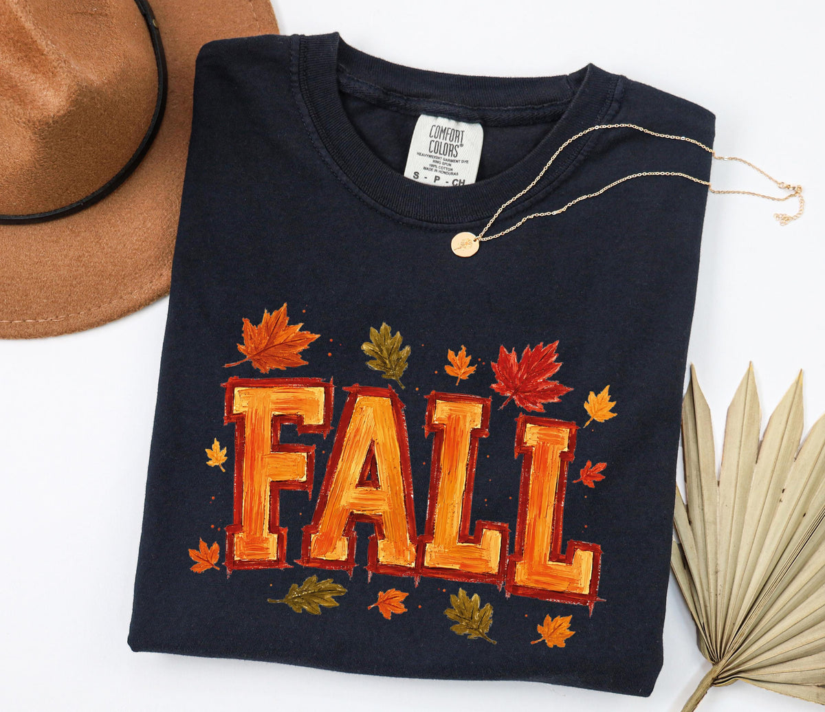 Fall Leaves Collegiate Graphic Shirt