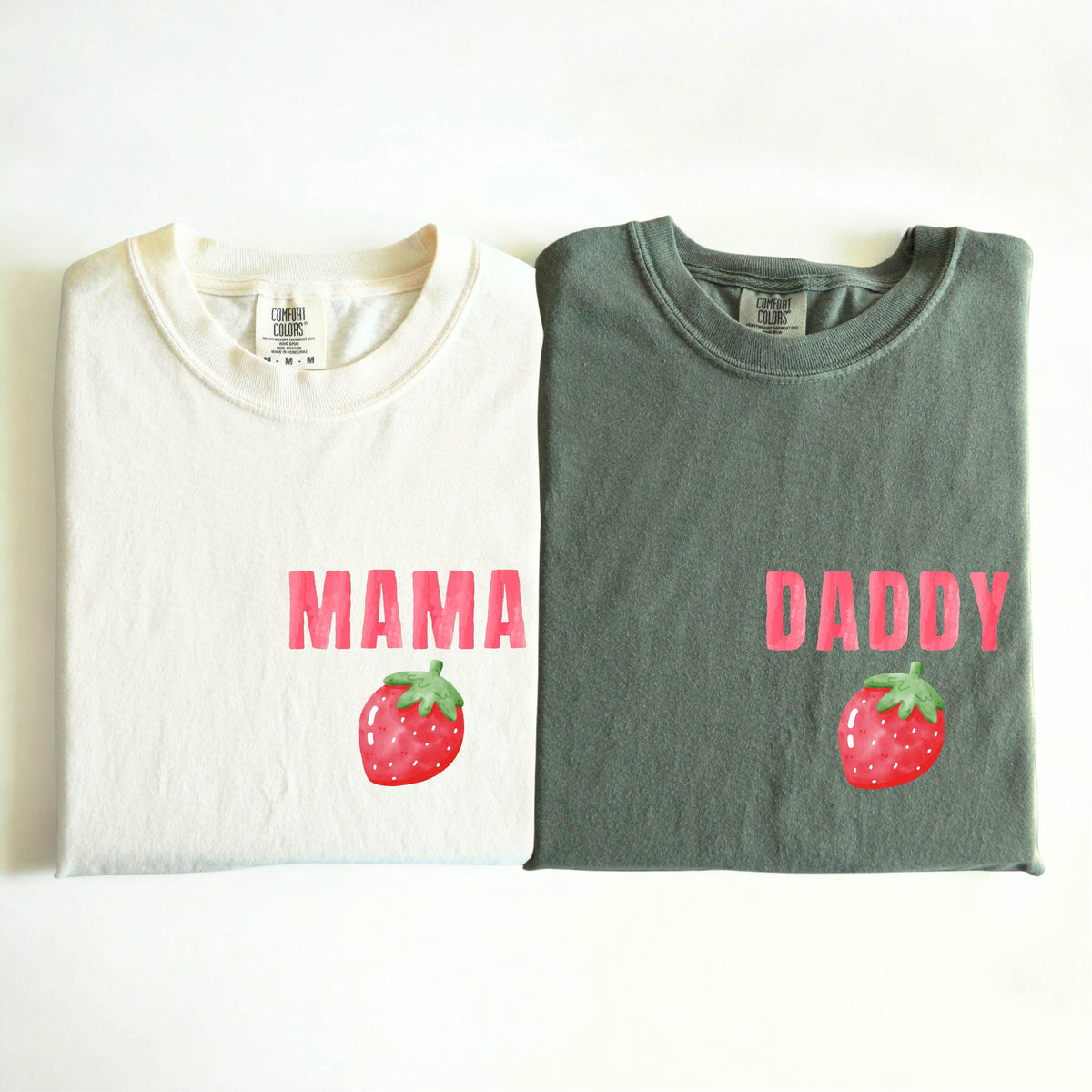 Comfort Colors® Strawberry Birthday Family Shirt, Berry First Birthday Matching Tee, Strawberry Mama Dada Tees