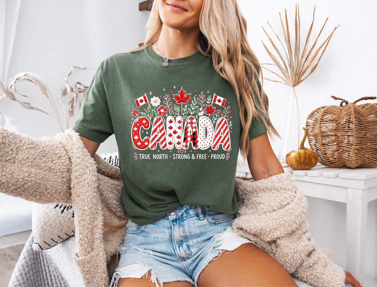 Comfort Colors® Canada Day T-shirt, Proud Canadian Tee, Canada Celebration Gift