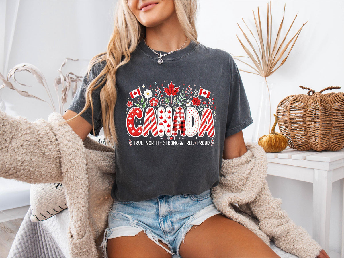 Comfort Colors® Canada Day T-shirt, Proud Canadian Tee, Canada Celebration Gift